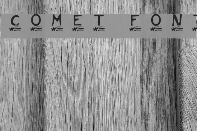 Comet Schriftart examples