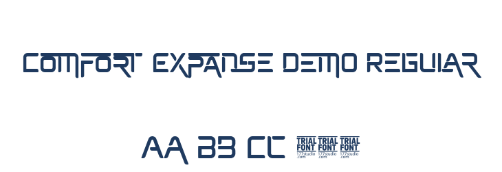 Comfort Expanse Demo Regular Font Preview