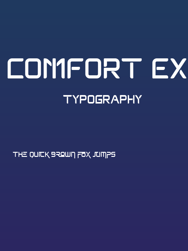 Comfort Expanse Demo Regular Poster