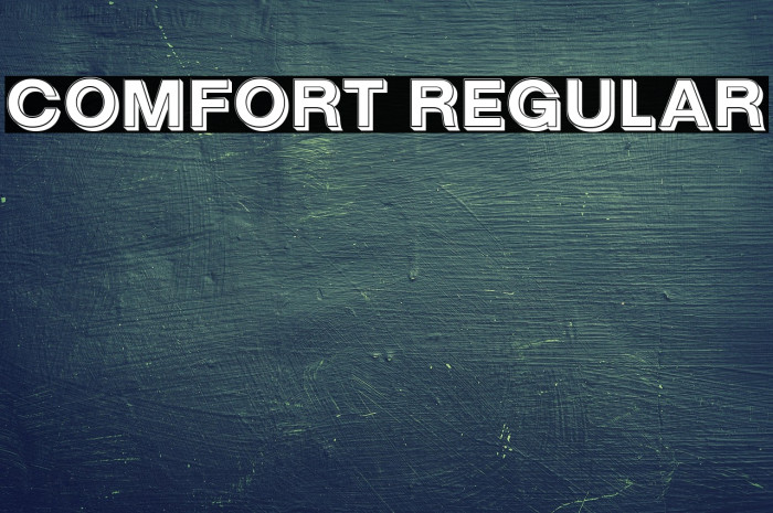 Comfort Regular Example 1