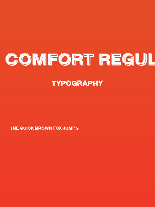 Comfort Regular Poster