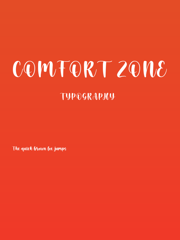 Comfort Zone Poster