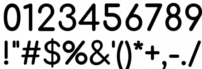 Comfortaa Bold Font Alte caractere