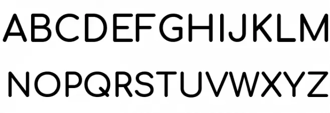 Comfortaa Bold 字体 大写