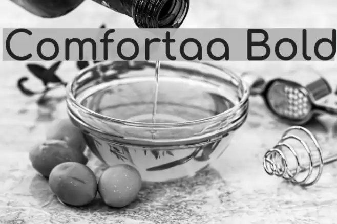 Comfortaa Bold Font examples