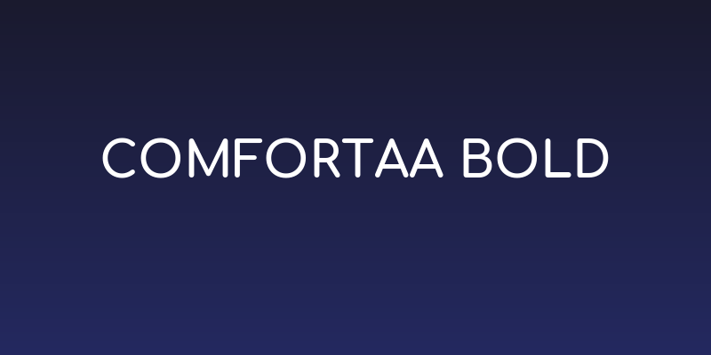 Comfortaa Bold Social Header