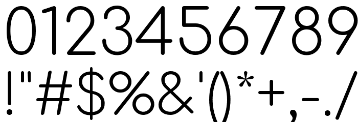 Comfortaa Light Font OTHER CHARS