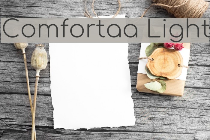 Comfortaa Light Font examples