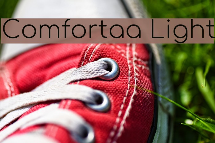 Comfortaa Light Font examples