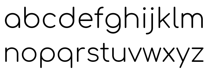 Comfortaa Light Font LOWERCASE