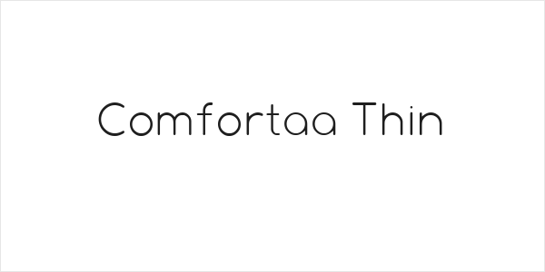 Comfortaa Thin Logo