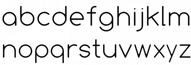 Comfortaa Thin Font LOWERCASE