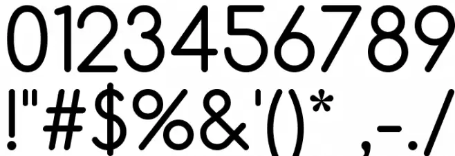 Comfortaa Font OTHER CHARS