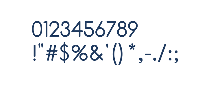 Comfortaa1 Other Characters