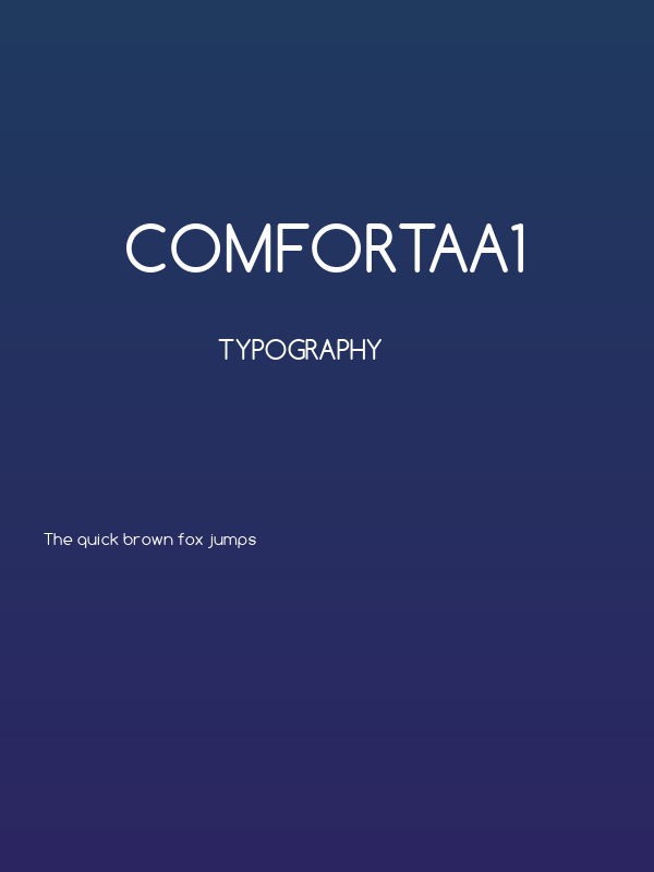 Comfortaa1 Poster