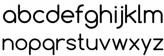 Comfortaa फ़ॉन्ट लोअरकेस