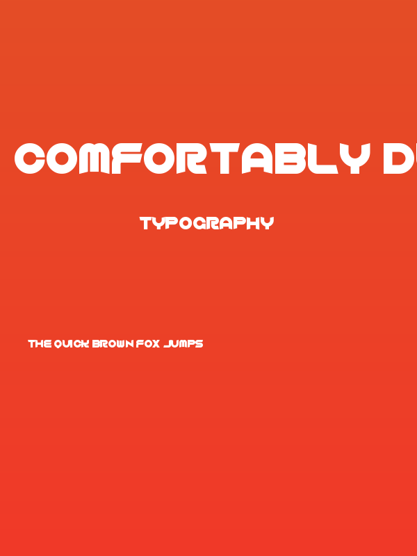 Comfortably Dumb Poster