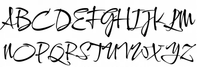 Comforter Regular Font UPPERCASE