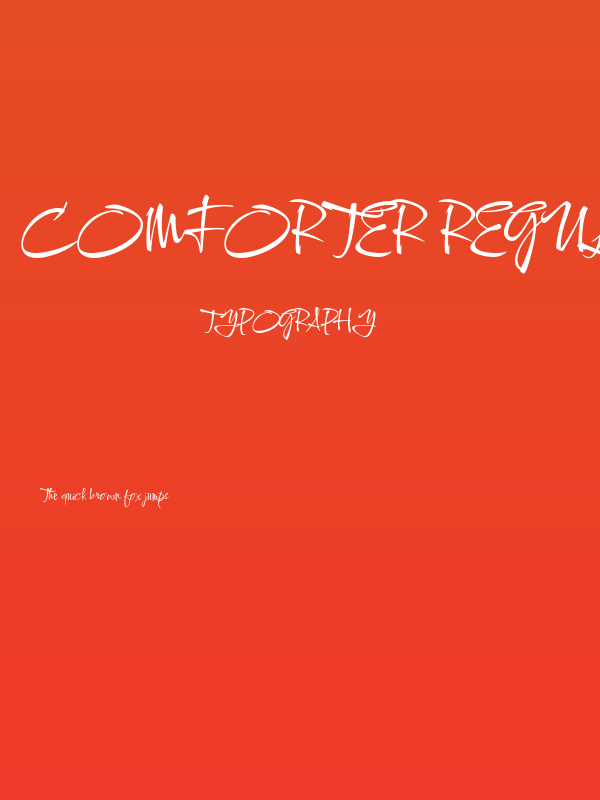 Comforter Regular Poster