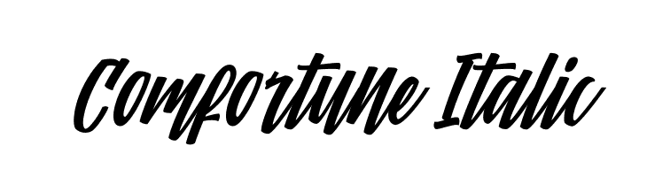 Comfortune Italic  नि: शुल्क फ़ॉन्ट्स डाउनलोड