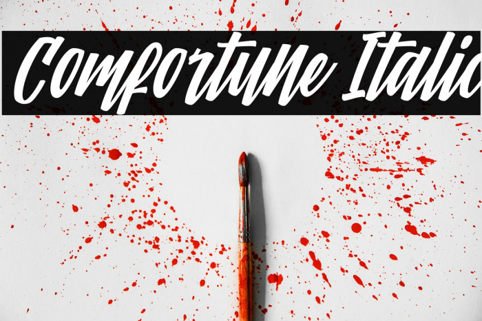 Comfortune Italic Example 1