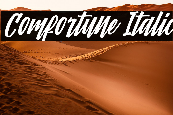 Comfortune Italic Example 3