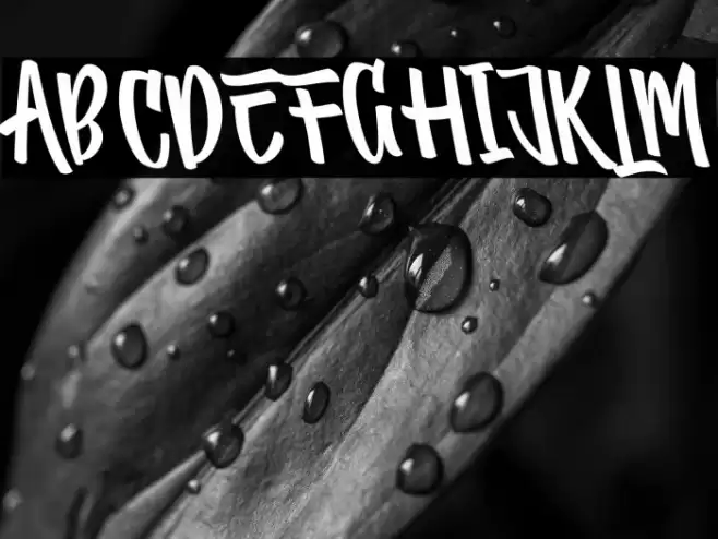 Comfortune Tilted Font examples