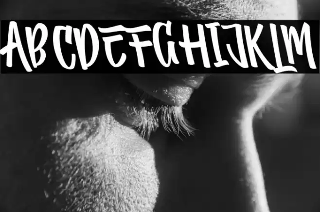 Comfortune Tilted Font examples