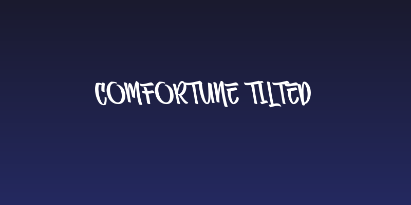 Comfortune Tilted Social Header