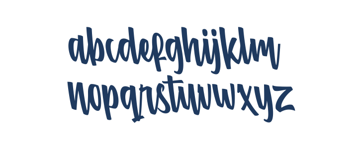 Comfortune Tilted Lowercase