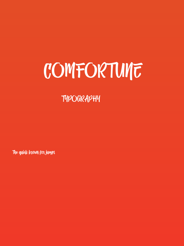 Comfortune Poster