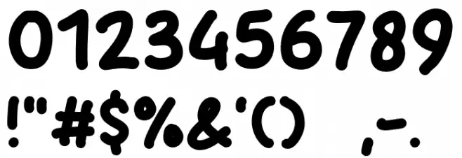 Comfy Feeling Font OTHER CHARS