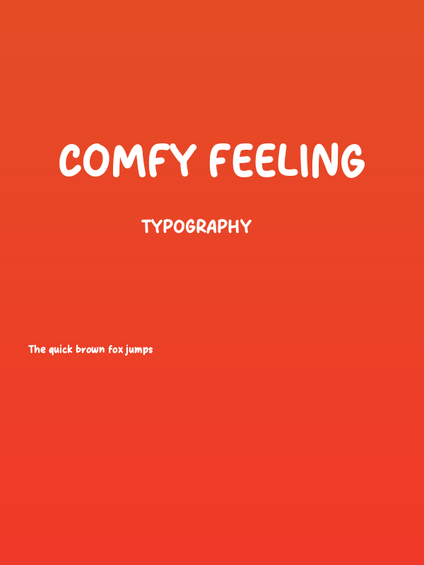 Comfy Feeling Poster