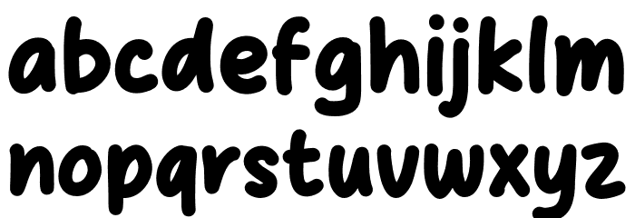 Comfy Feeling Font LOWERCASE