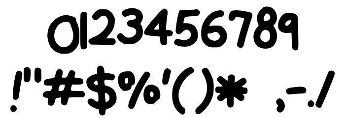ComiCo Font OTHER CHARS