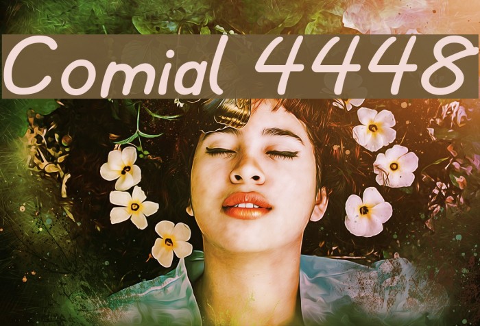Comial 4448 Font examples