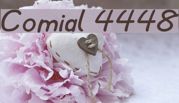 Comial 4448 Font examples