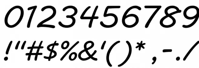 Comial Unicode Font OTHER CHARS