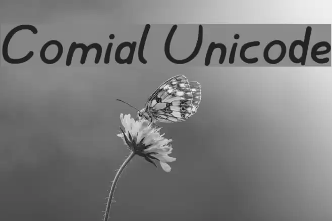 Comial Unicode Font examples
