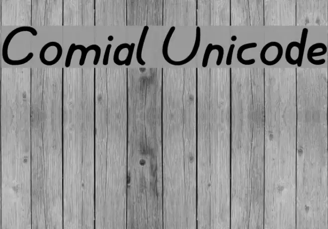 Comial Unicode Font examples