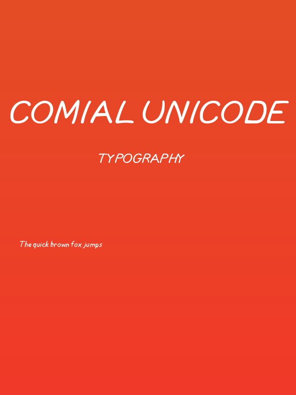 Comial Unicode Poster