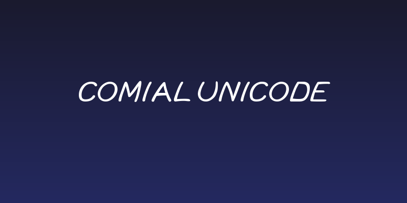Comial Unicode Social Header