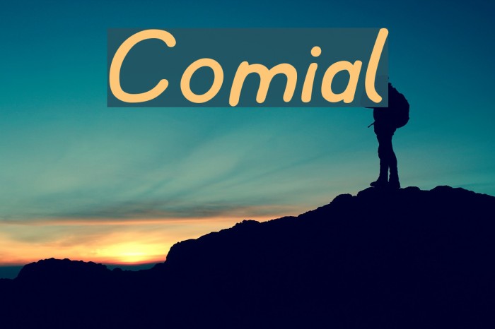 Comial Font examples