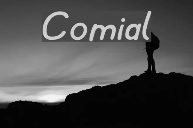 Comial Шрифта examples