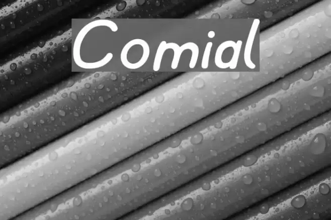 Comial Шрифта examples