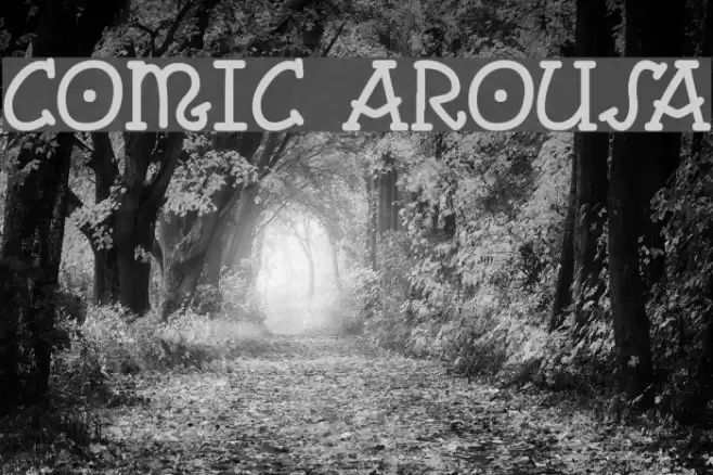 Comic Arousa Font examples
