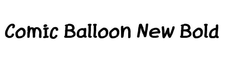 Comic Balloon New Bold  font caratteri gratis
