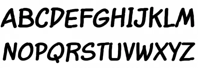 Comic Balloon New Bold Schriftart Groß