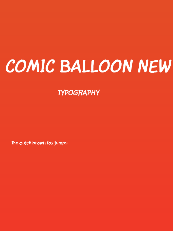 Comic Balloon New Bold Poster