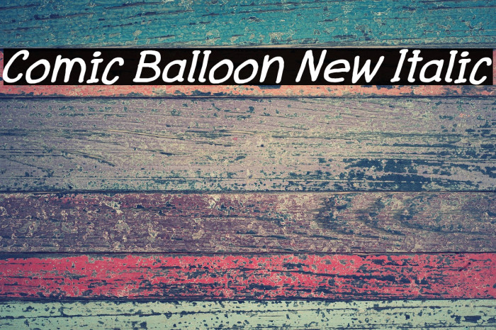 Comic Balloon New Italic Example 1